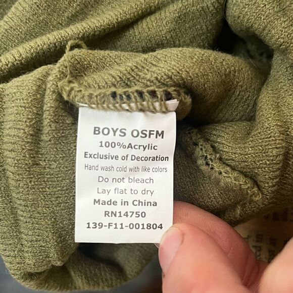 3 HOLE BALACLAVA FULL FACE WINTER SKI MASK CAMO GREEN BLACK BROWN KIDS ONE SIZE - Picture 4 of 5